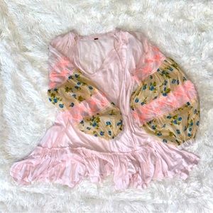 Free People Tunic Dress "Mix It Up" Tunic